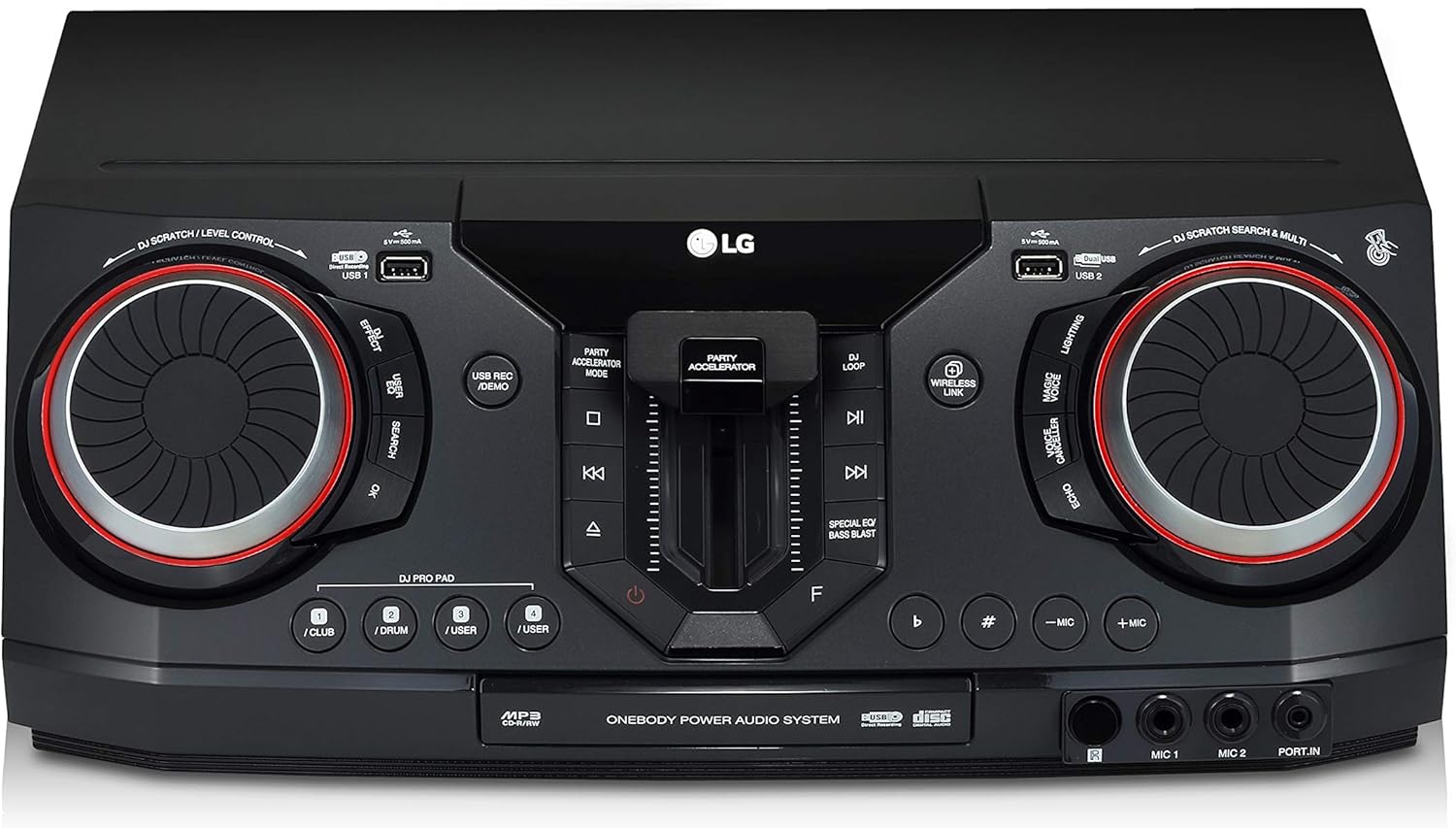 LG XBOOM CL88 2900W Party Audio System with Multi Color Lighting, Bluetooth &amp; Auto DJ