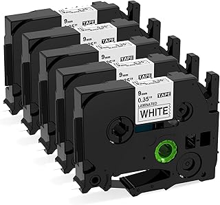 Brother TZ2-221 9mm x 8m Black on White Label Tape