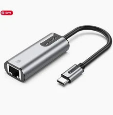  Vention CFNHB USB-C to Gigabit Ethernet Adapter. 