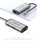 Vention 9-in-1 USB-C Docking Station (THAHB) – Multiport Hub with HDMI, USB 3.0, SD/TF Reader & PD Charging