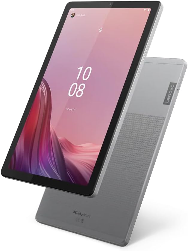 Lenovo Tab M9 9" HD Tablet, MediaTek Helio G80, 3GB RAM, 32GB Storage, 4G LTE, Android - Arctic Grey ( ZAC50108AE)