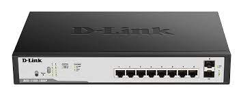 D-Link DGS-F1100-10PS 8-Port PoE Gigabit Smart Managed Switch with 2 SFP Ports