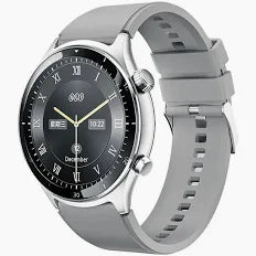 QCY WA23S7A Active GT Bluetooth Smartwatch – Fitness & Health Tracker, Black & Silver Gray