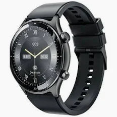 QCY WA23S7A Active GT Bluetooth Smartwatch – Fitness & Health Tracker, Black & Silver Gray