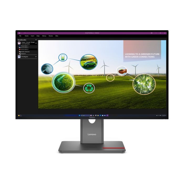 Lenovo ThinkVision P27Q-40 64A7GAT6UK LED display 68.6 cm 27IN 2560 x 1440 pixels Quad HD Black