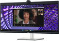 DELL 34" Curved Video Conferencing Monitor P3424WEB 3440x1440 IPS, 60Hz, HDMI, DP, USB, 21:9 Aspect Ratio