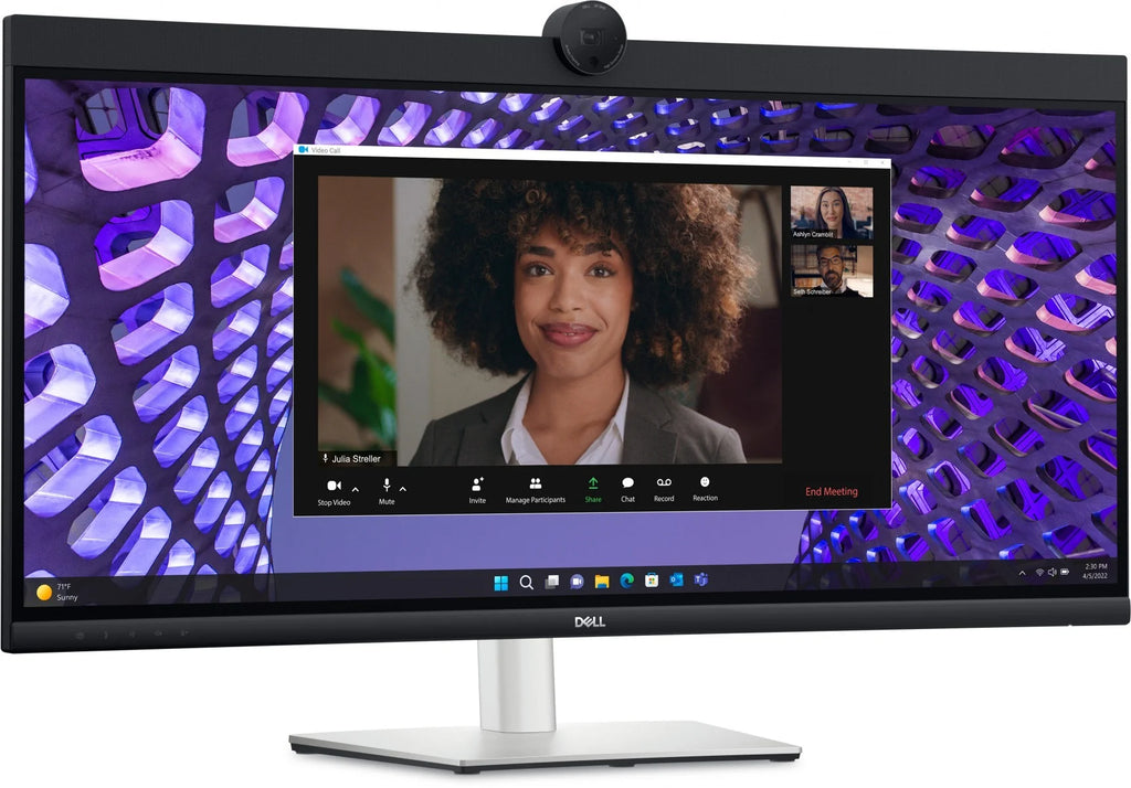 DELL 34" Curved Video Conferencing Monitor P3424WEB 3440x1440 IPS, 60Hz, HDMI, DP, USB, 21:9 Aspect Ratio