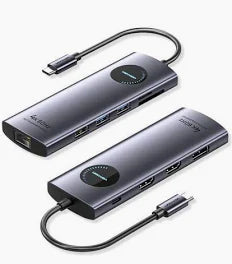 Vention 10-in-1 USB-C Docking Station (TQWHB) – Dual HDMI Multiport Hub with USB 3.0, SD/TF Reader & PD Charging