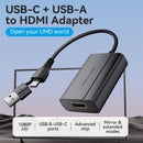 Vention ACYHB USB-C + USB-A to HDMI Adapter (0.15M)