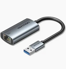 Vention CEWHB USB 3.0-A to Gigabit Ethernet Adapter Gray 0.15M