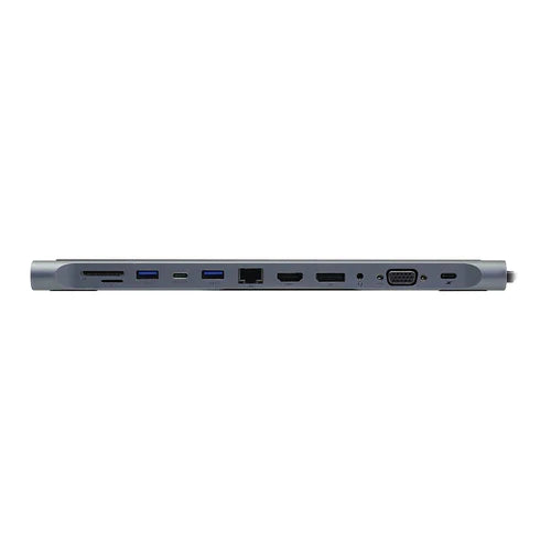 Vention 12-in-1 USB-C Docking Station (THSHC) – Multiport Hub with Dual HDMI, USB 3.0, SD/TF Reader, Ethernet & PD Charging