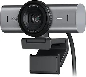 Logitech Brio Ultra HD 4K Webcam – 4K Streaming, HDR Video, and Built-In Microphone for PC &amp; Laptop