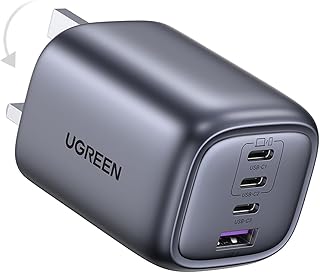 UGREEN Nexode Pro 65W GaN Fast Charger X755 + 100W USB-C Cable – PD Fast Charging Adapter