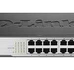 D-Link DGS-1016D 16-Port Gigabit Unmanaged Switch – Desktop/Rackmount, High-Speed Ethernet