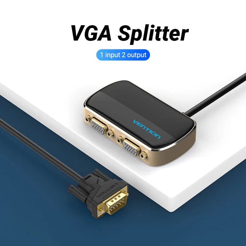 Vention VGA Splitter 1 In 2 Out | Dual Display VGA Adapter – DBABF