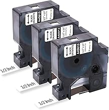 Dymo 45013 D1 Label Tape 12mm x 7m – Black on White