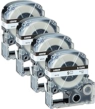 Epson SS-9KW Label Tape 9mm x 8m – Black on White
