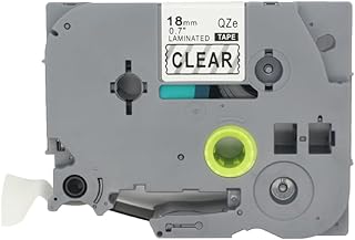 Brother TZ2-141 18mm x 8m Black on Clear Label Tape