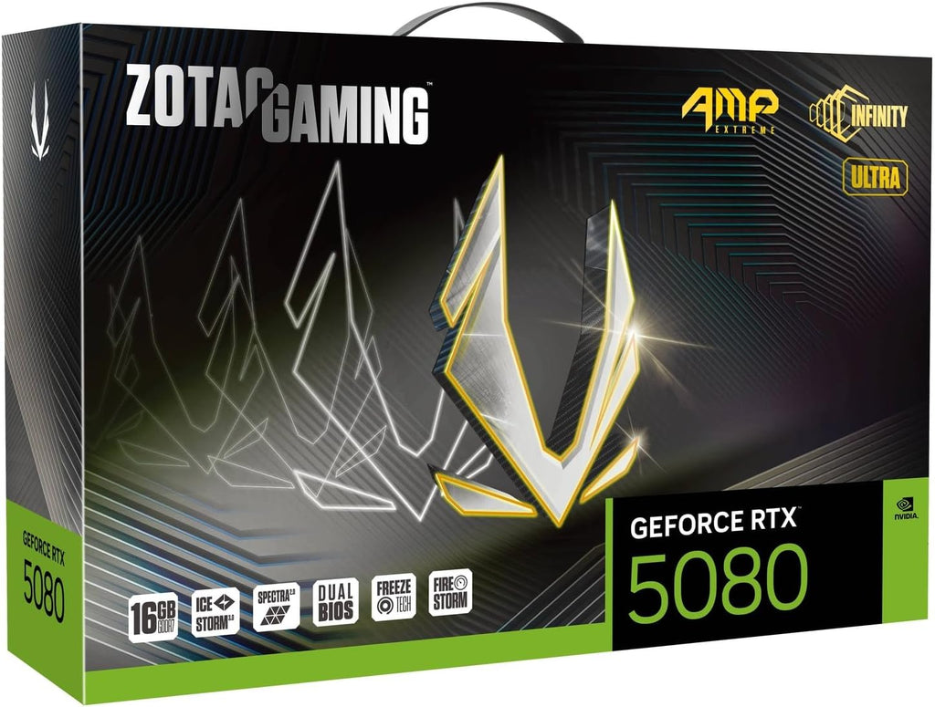 ZOTAC Gaming GeForce RTX 5080 AMP Extreme Infinity Ultra 16GB GDDR7 Graphics Card (ZT-B50800BU-10P)