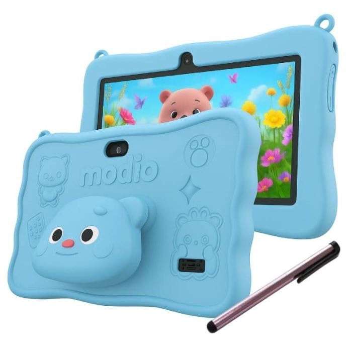 Modio M72 Kids Tablet 7-Inch HD Display – 4GB RAM + 128GB Storage Educational Android Tablet