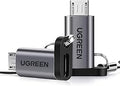 UGREEN US177 USB-A to Micro USB + USB Type C Cable 1M: