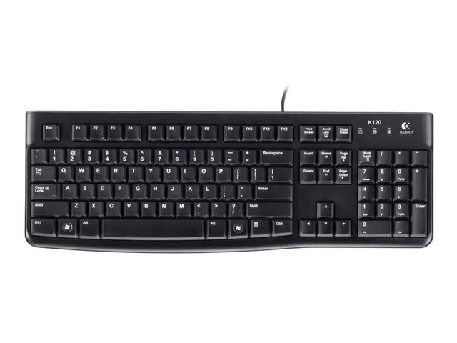 Logitech K120 Wired Keyboard – Durable USB Keyboard for PC, Laptop &amp; Desktop