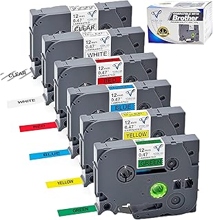 Brother TZ2-631 12mm x 8m Black on Yellow Label Tape