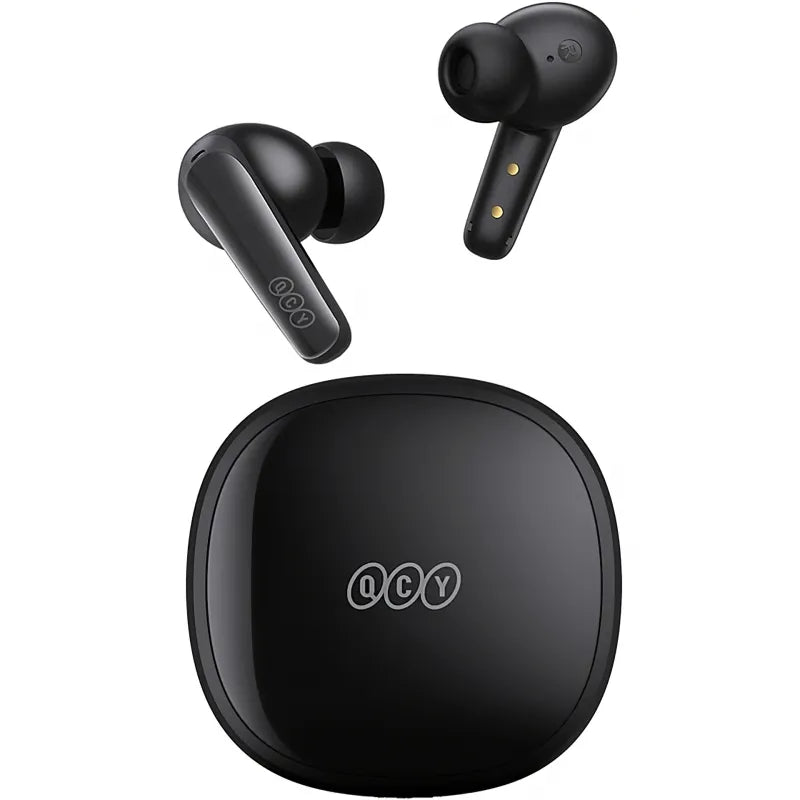 QCY T13X True Wireless Earbuds – Bluetooth, High-Quality Sound, Black (BH23QT26A)