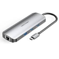 Vention TOKHB 8 in 1 USB-C Multi-functional Docking Station 