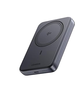 UGREEN 10000mAh Magnetic Wireless Power Bank – Fast Charging, Beige – PB561
