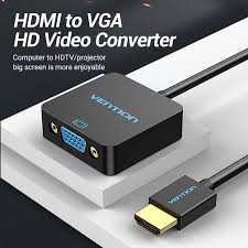 Vention HDMI to VGA Adapter (VEN-ACPBB) – Male to Female Converter for Laptop, PC, Monitor & Projector