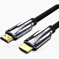Vention Flat HDMI Cable (3m, Black) – High-Speed 4K Ultra HD Cable for TV, Monitor & Gaming