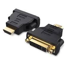Vention HDMI to DVI (24+5) Adapter (ECCBO, Black) – Male HDMI to Female DVI Converter for Monitor, PC & Display