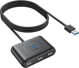 UGREEN CR113 4-Port USB 3.0 Hub – USB-C & USB-A 2-in-1