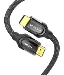 Vention HDMI 2.0 Cable (2m, Black) – AASBH High-Speed 4K Ultra HD HDMI Cable for TV, Monitor & Gaming
