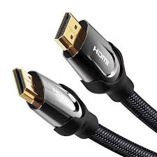 Vention Nylon Braided HDMI 2.0 Cable (1m, Black) – VAA-B05-B100 High-Speed 4K Ultra HD Durable HDMI Cable for TV, Monitor & Gaming