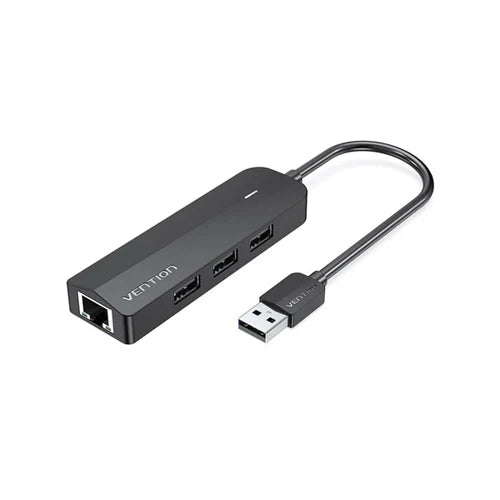Vention 3-Port USB 2.0 Hub (CHPBB) – Compact USB Expansion for Laptops, PCs & Devices