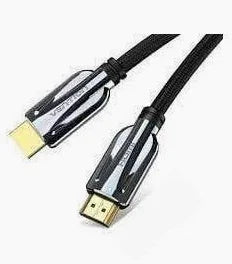 Vention Nylon Braided HDMI 2.0 Cable (3m, Black) – VAA-B05-B300 High-Speed 4K Ultra HD Durable HDMI Cable for TV, Monitor & Gaming