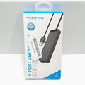 Vention 4-Port USB 3.0 Hub (CHKBB) – High-Speed USB Expansion for Laptops, PCs & Devices

