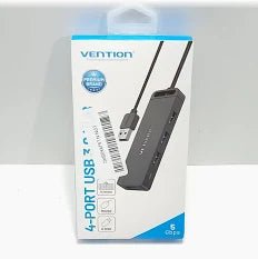 Vention 4-Port USB 3.0 Hub (CHKBB) – High-Speed USB Expansion for Laptops, PCs & Devices

