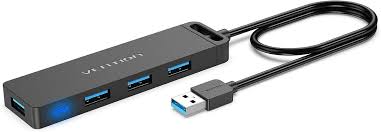 Vention 4-Port USB 3.0 Hub (CHKBB) – High-Speed USB Expansion for Laptops, PCs & Devices
