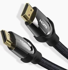 Vention Nylon Braided HDMI 2.0 Cable (10m, Black Metal) – VEN-VAA-B05-B1000 High-Speed 4K Ultra HD Durable HDMI Cable for TV, Monitor & Gaming