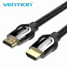 Vention Nylon Braided HDMI 2.0 Cable (10m, Black Metal) – VEN-VAA-B05-B1000 High-Speed 4K Ultra HD Durable HDMI Cable for TV, Monitor & Gaming