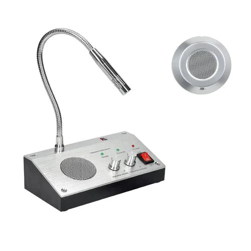RL-9908 Two-Way Window Intercom System – Audio Intercom for Bank &amp; Counter Communication