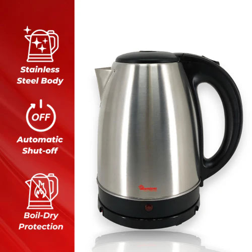 Ramtons RM/398 1.7L Stainless Steel Electric Kettle – Cordless Fast Boil Water Kettle