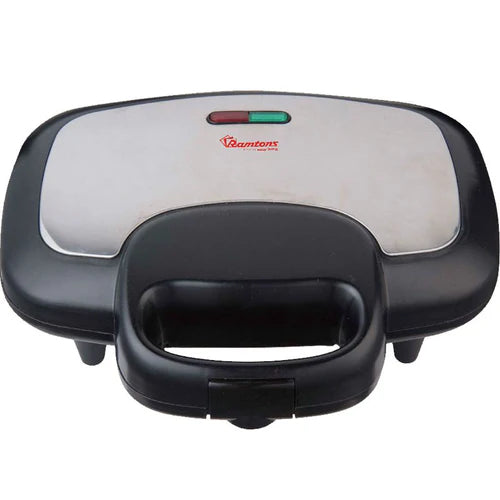 Ramtons RM/478 2-Slice Metal Top Sandwich Toaster – Electric Non-Stick Grill Maker