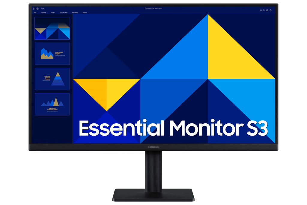 Samsung LS24D300GAMXUE 24" Essential Flat HD Monitor – 1080p LED Display, 60Hz, HDMI &amp; VGA
