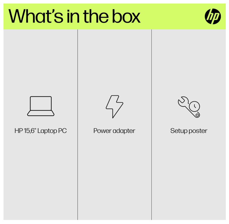 HP 15-fd0250wm Laptop Intel Core i5-1334U 13th Gen, 15.6″ HD, 8GB RAM, 512GB SSD, Intel Iris Xe, Windows 11 Home