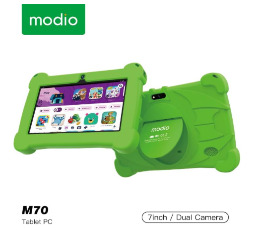 Modio M70 7-Inch Kids Tablet with 4GB RAM, 128GB ROM & Android OS