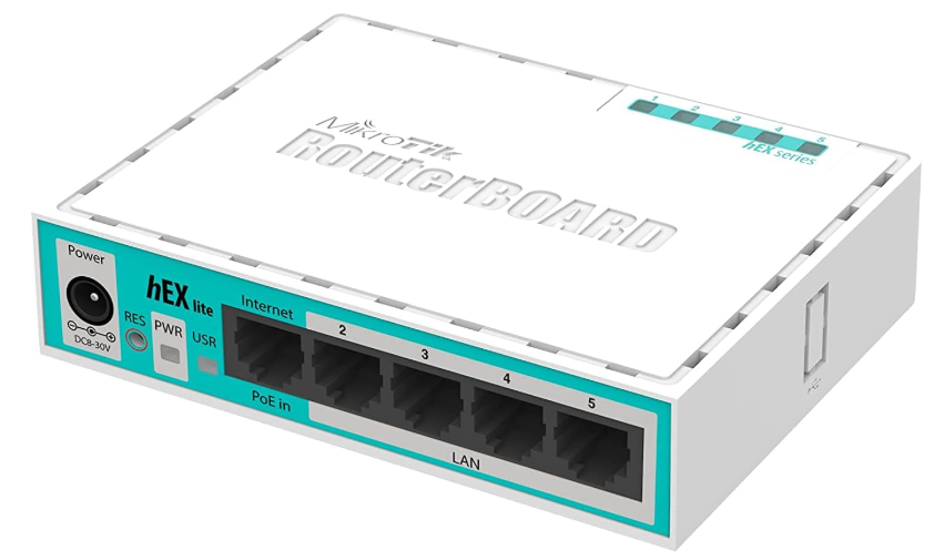 MikroTik hEX RB750Gr3 5-Port Gigabit Ethernet Router with Dual-Core CPU & RouterOS
